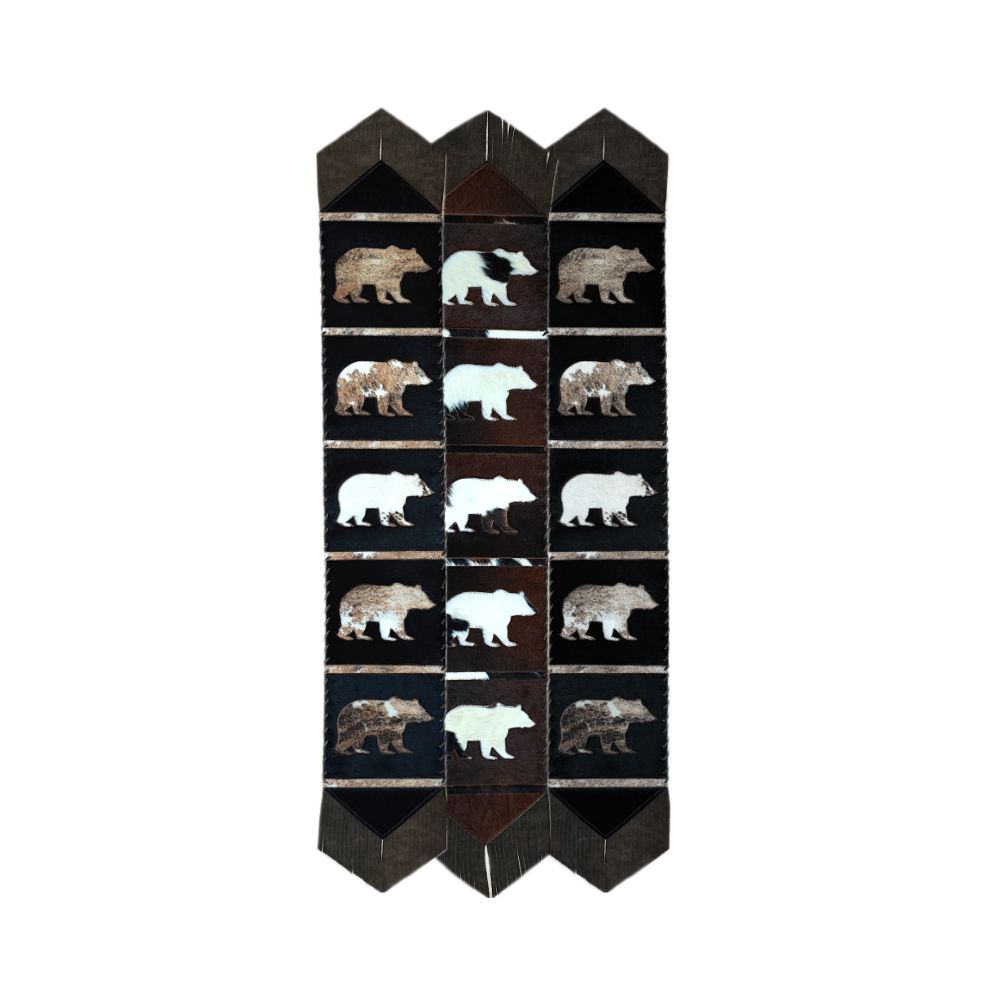 Table Runner Model 1 - Bear, with Fringes, 1' X 10'