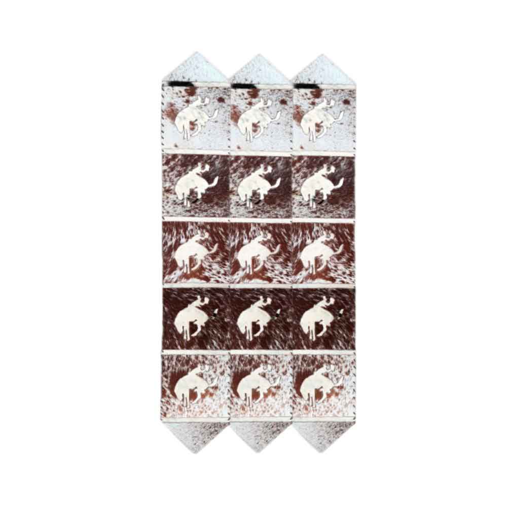 Table Runner Model 1 - Bucking Horse, Laced Border, 1' X 8'