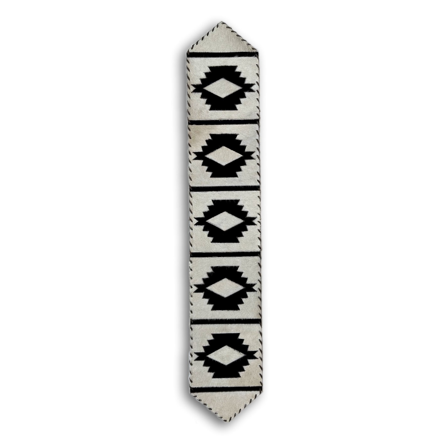 Table Runner Model 1 - Navajo, Laced Border, 1' X 8'