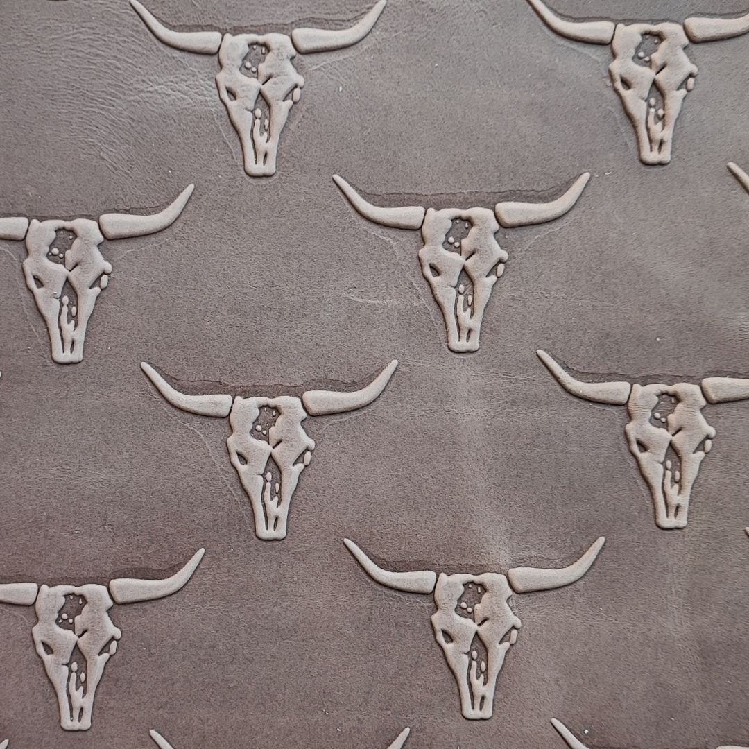 Longhorn Brown No Top Painting Embossed Sides Longhorn Brown No Top Painting Embossed Sides