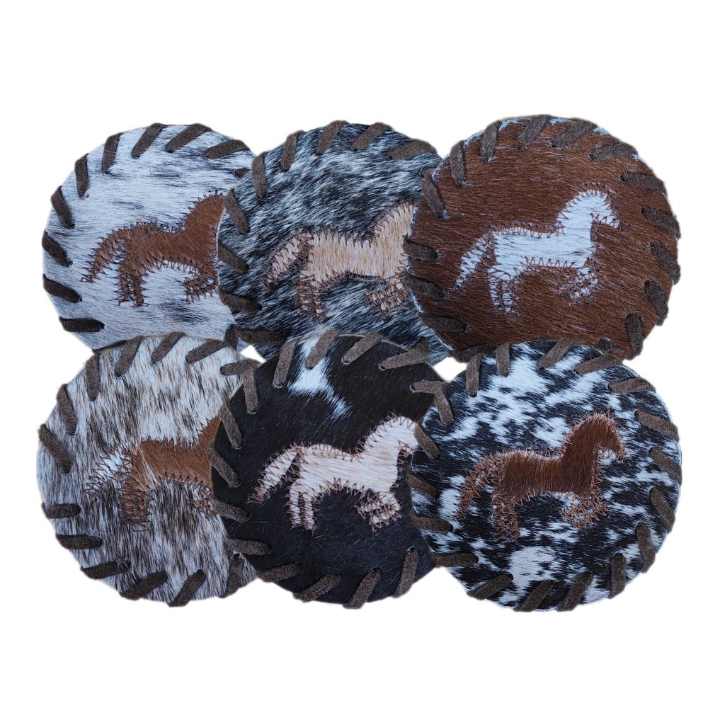 Coaster Running Horse, Laced Border