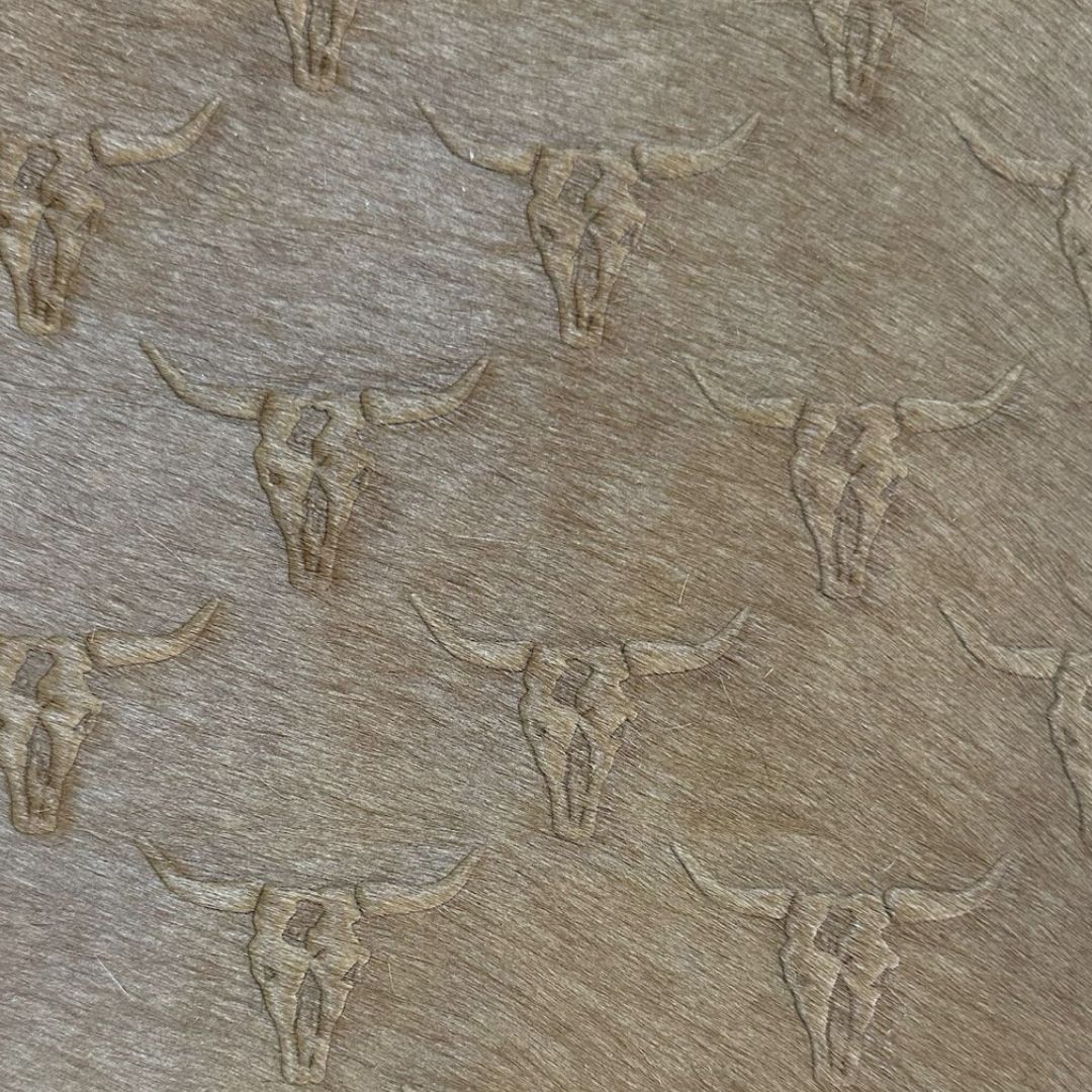 Longhorn Hair-on Brown Embossed Sides Longhorn Hair-on Brown Embossed Sides
