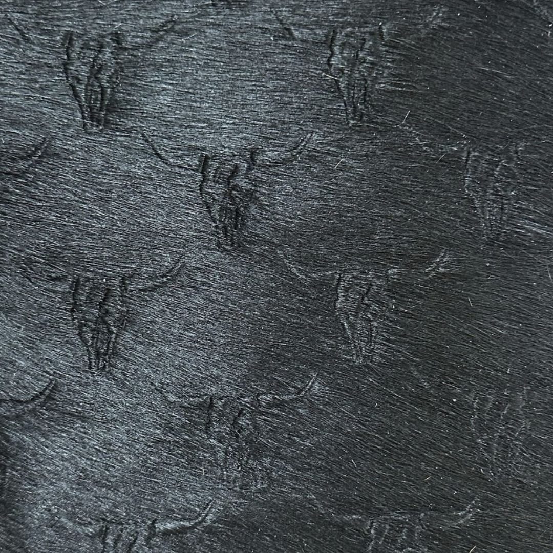 Longhorn Hair-on Black Embossed Sides Longhorn Hair-on Black Embossed Sides