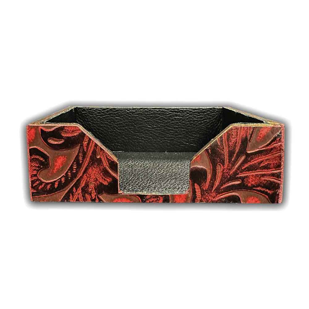 Card Holder, Floral Red