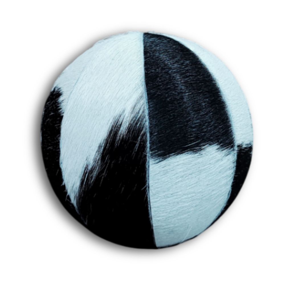 Decorative Ball, Black and White - 4” Diameter