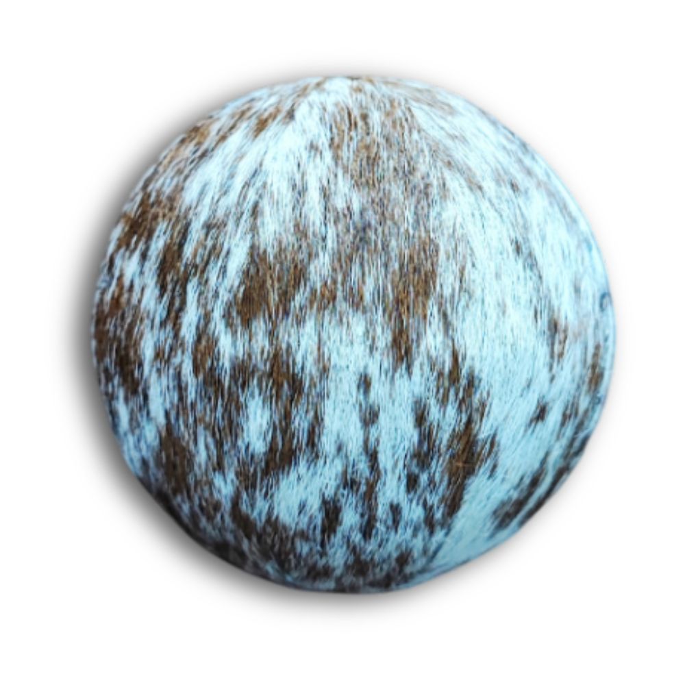 Decorative Ball, Salt & Pepper Brown and White - 3” Diameter Decorative Ball, Salt & Pepper Brown and White - 3” Diameter