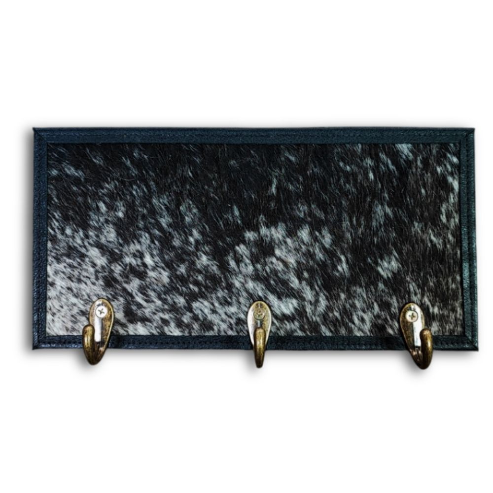 Wall Hook Plaque, Salt & Pepper Black and White