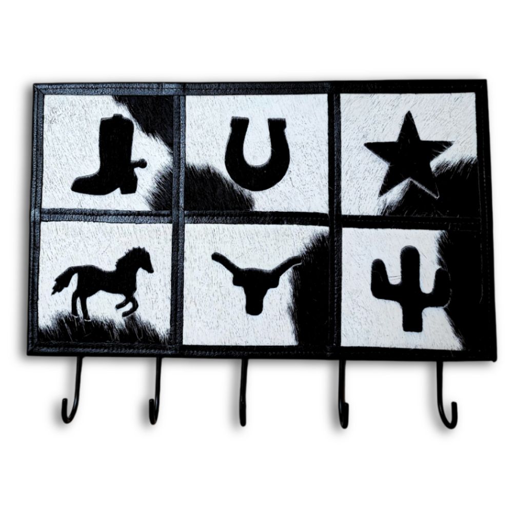Wall Hook Western, Black and White Wall Hook Western, Black and White
