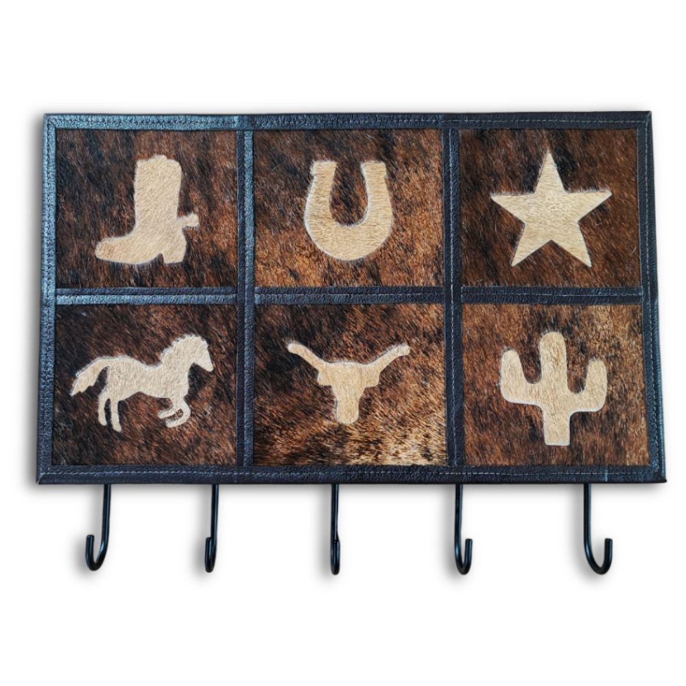 Wall Hook Western, Medium Brindle Wall Hook Western, Medium Brindle