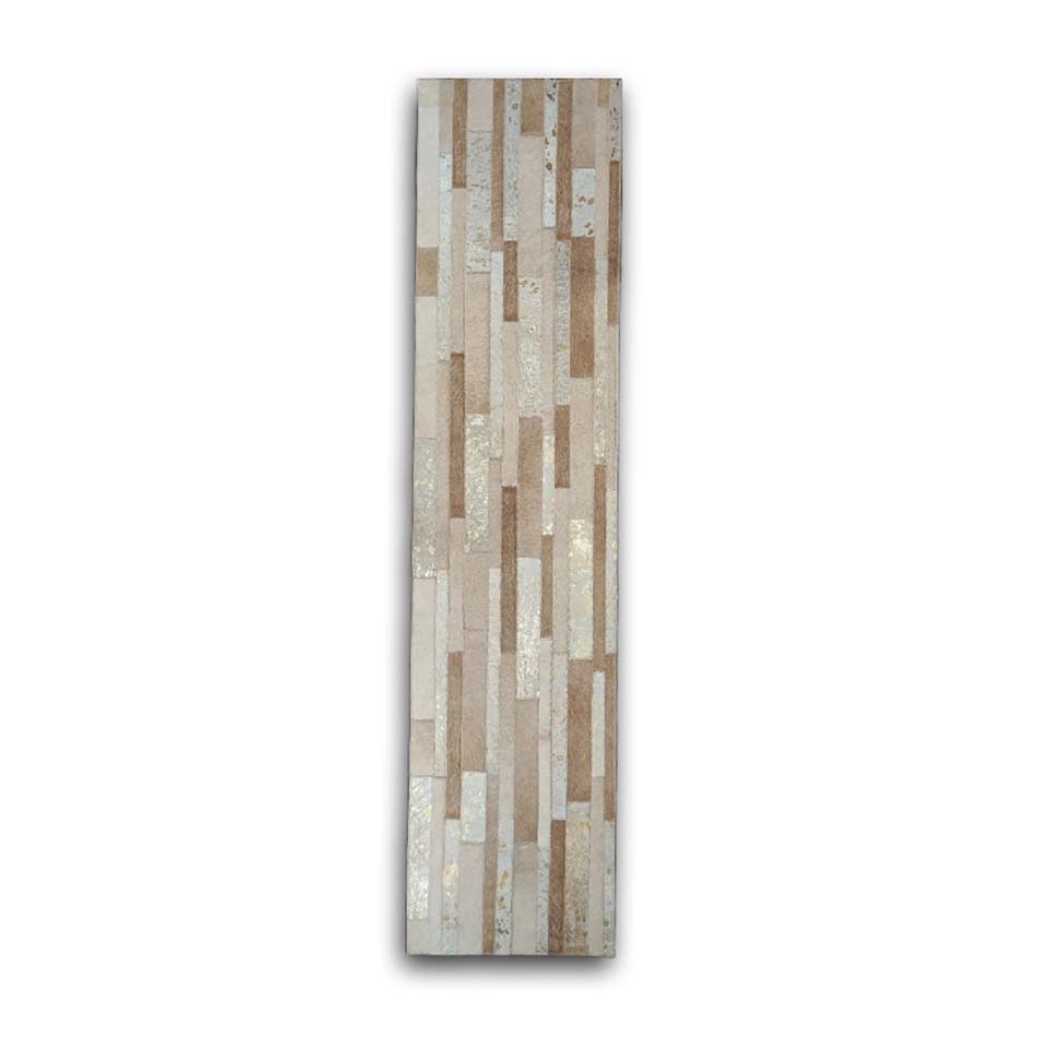 Table Runner Model Stripes, Beige, Camel & Gold, 20' X 95'