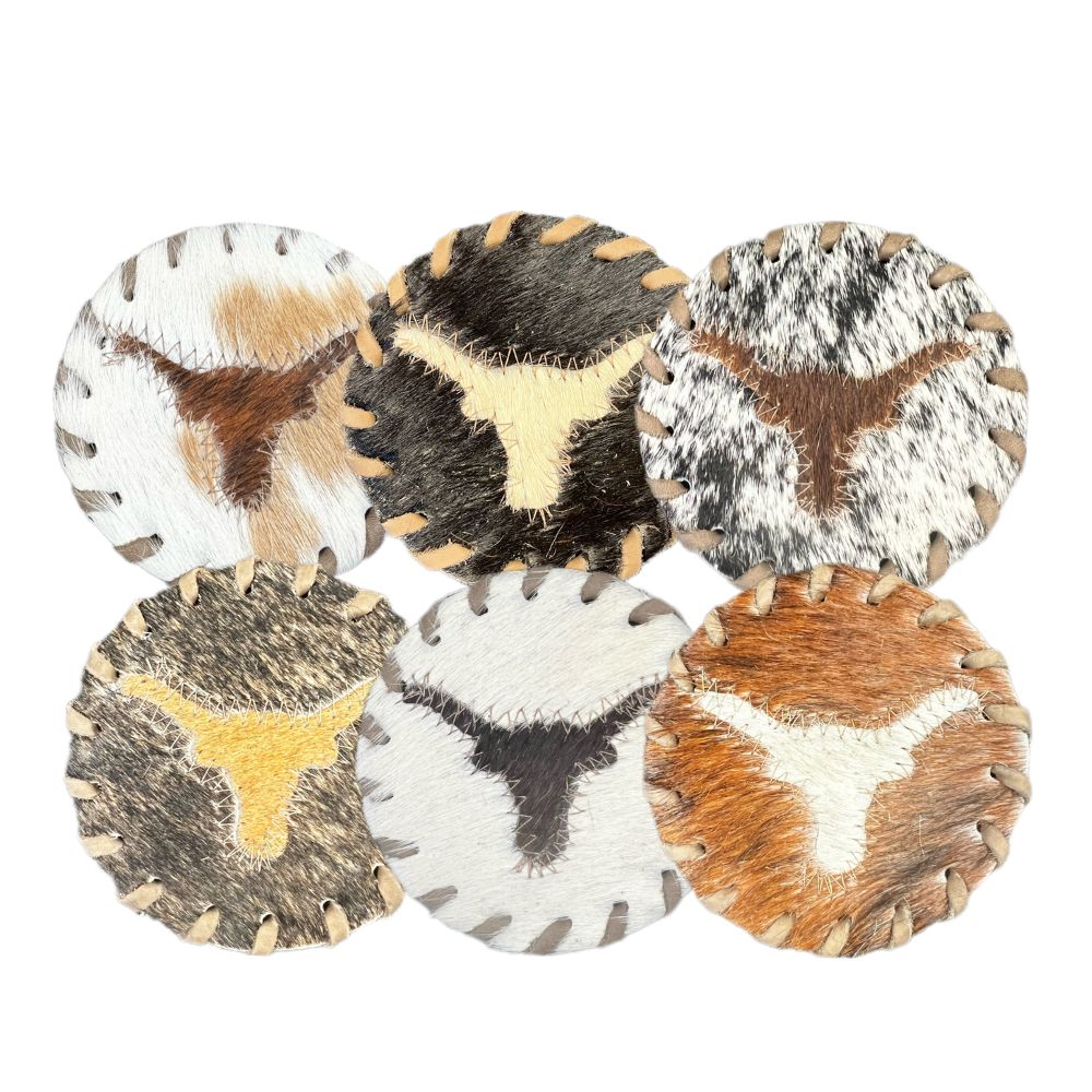 Coaster Longhorn Stockyards, Laced Border Coaster Longhorn Stockyards, Laced Border