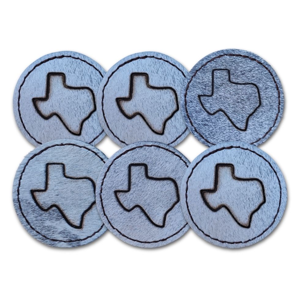 Coaster Branded Texas Map Saddle Stitch