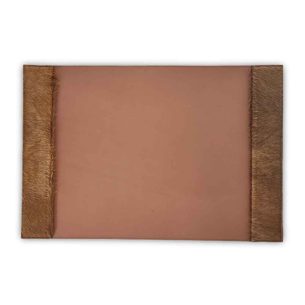 Desk Pad, Cowhide Natural Colors