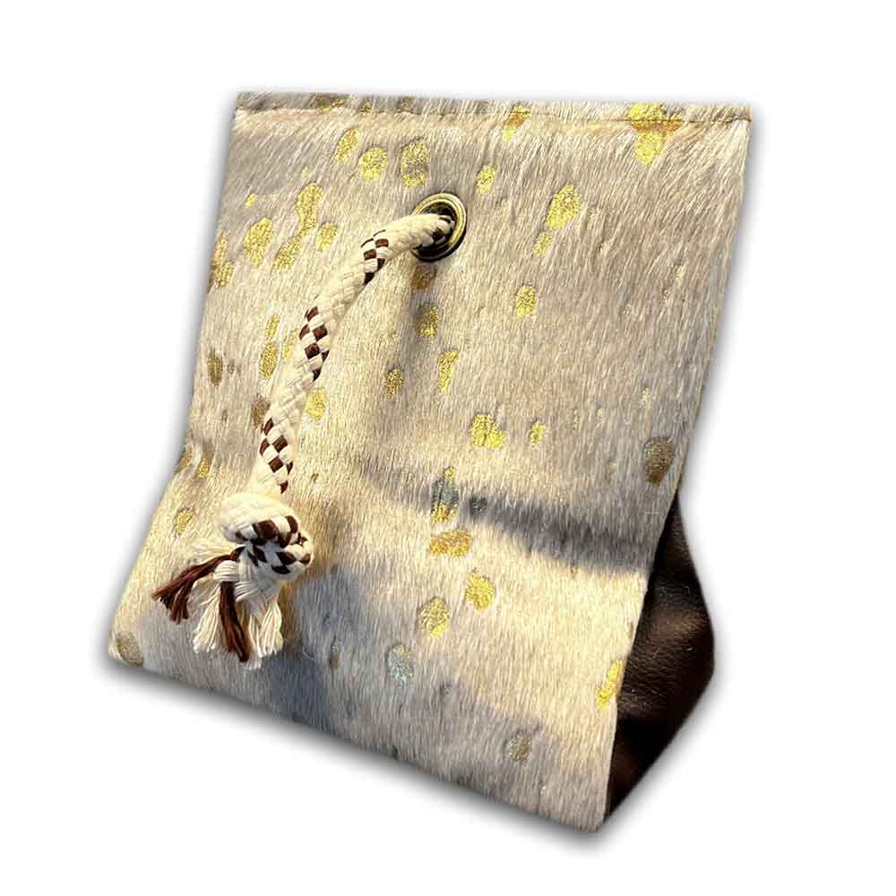 Door Stopper Gold Splashed on White