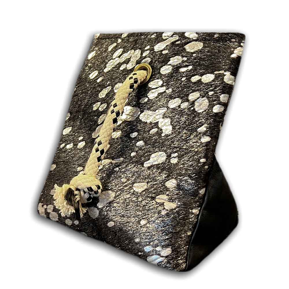 Door Stopper Silver Splashed on Black
