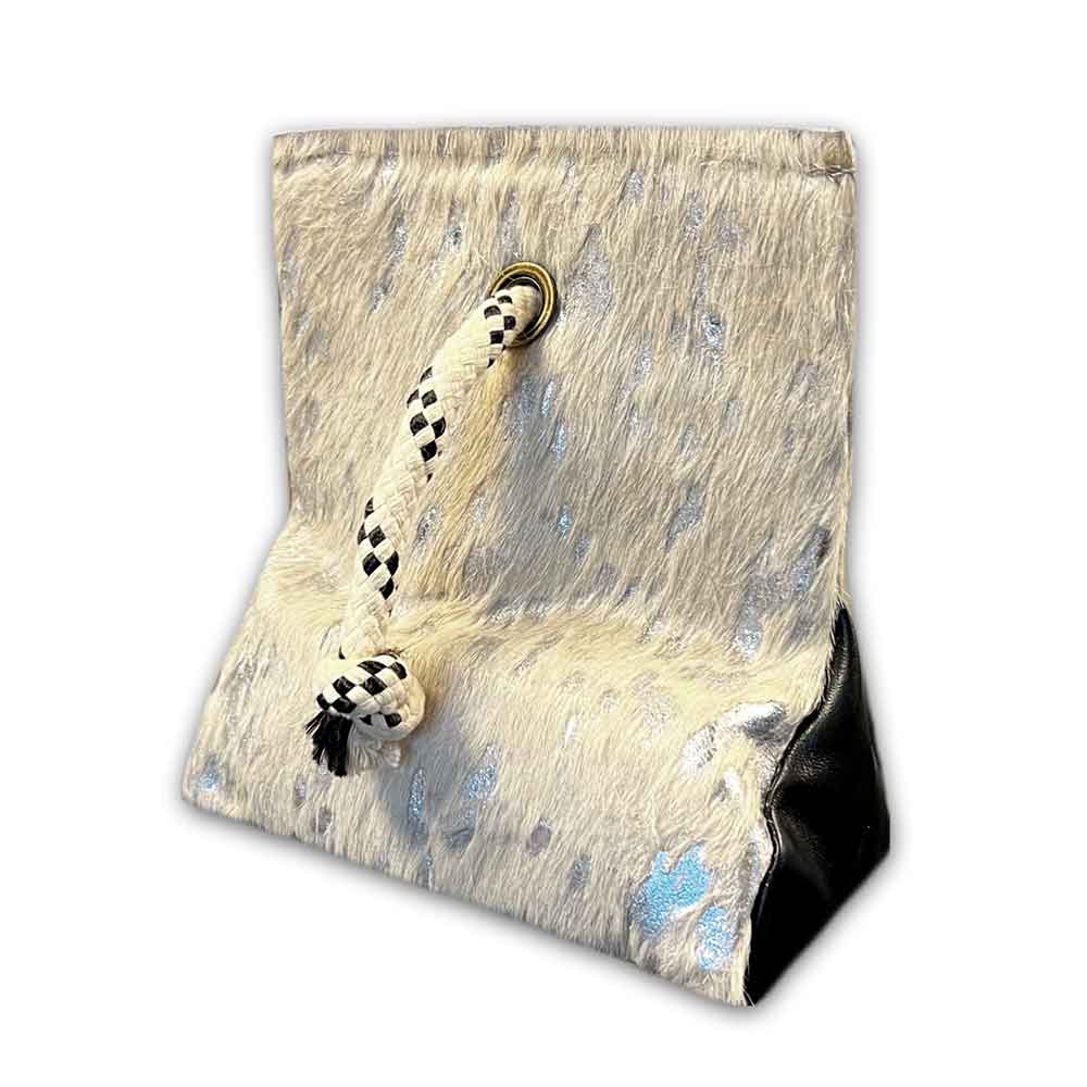 Door Stopper Silver Splashed on White