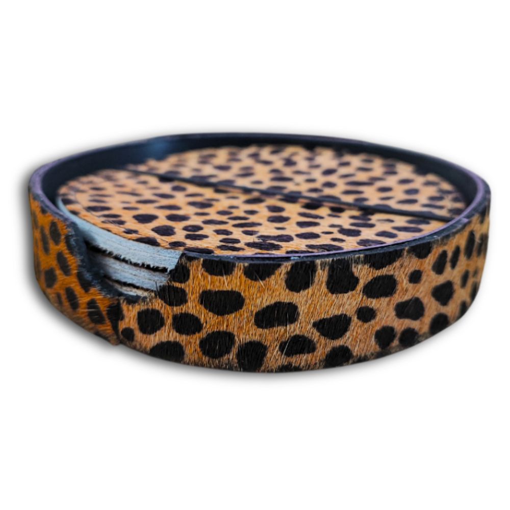 Holder Cheetah - for 4 pcs Coaster Set Holder Cheetah - for 4 pcs Coaster Set