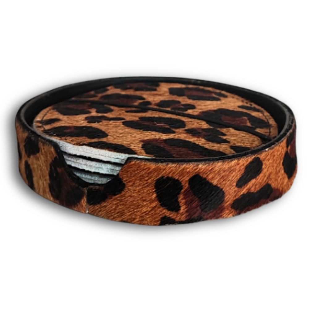 Holder Leopard - for 4 pcs Coaster Set Holder Leopard - for 4 pcs Coaster Set