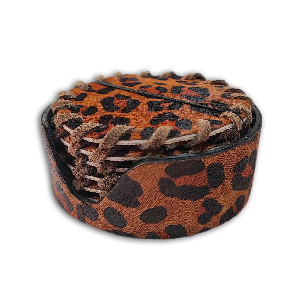 Holder Leopard - for 6 pcs Coaster Set Holder Leopard - for 6 pcs Coaster Set
