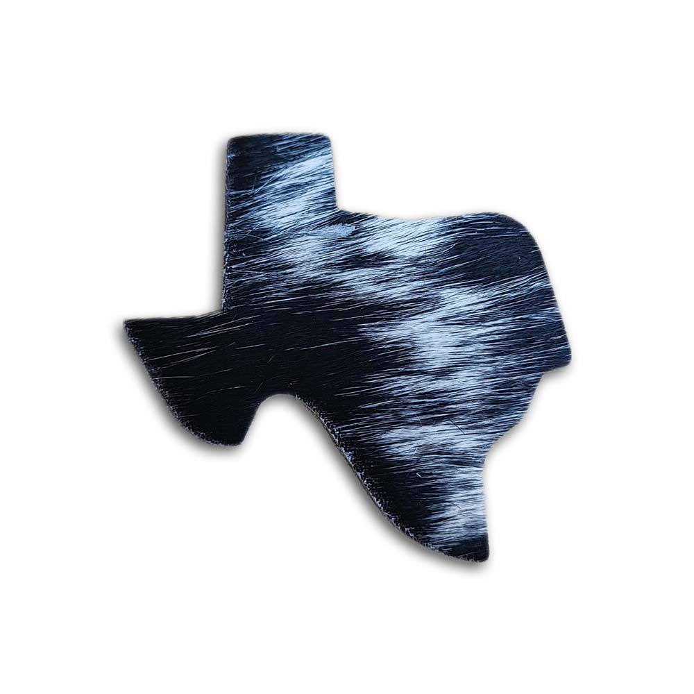 Cowhide Magnet Texas Map