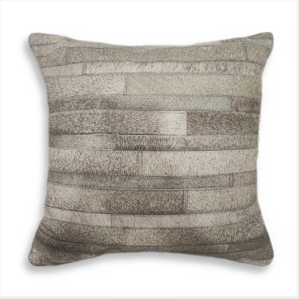 Pillow Case Stripes Grey, Cowhide Double Sided, Size 12' X 20' Pillow Case Stripes Grey, Cowhide Double Sided, Size 12' X 20'