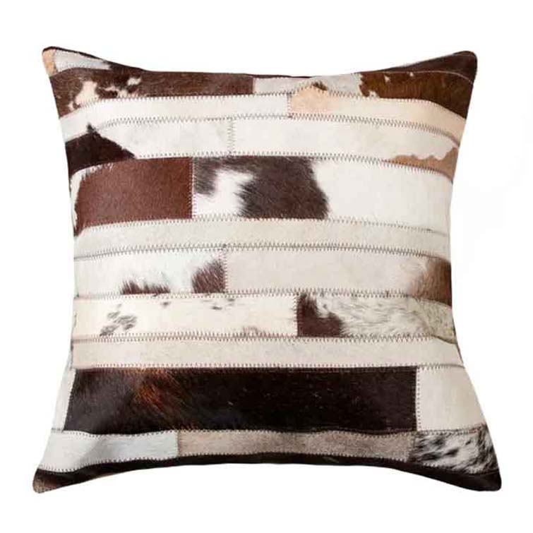 Pillow Case Stripes Tricolor, Cowhide Double Sided, Size 12' X 20' Pillow Case Stripes Tricolor, Cowhide Double Sided, Size 12' X 20'