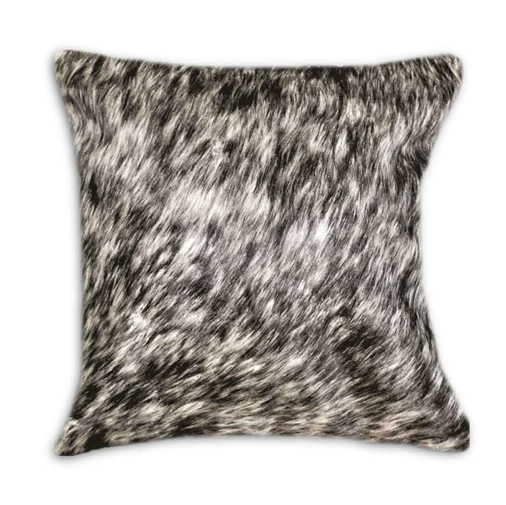 Pillow Case Salt & Pepper Black, Suede Fabric Backing, Size 20' X 20' Pillow Case Salt & Pepper Black, Suede Fabric Backing, Size 20' X 20'