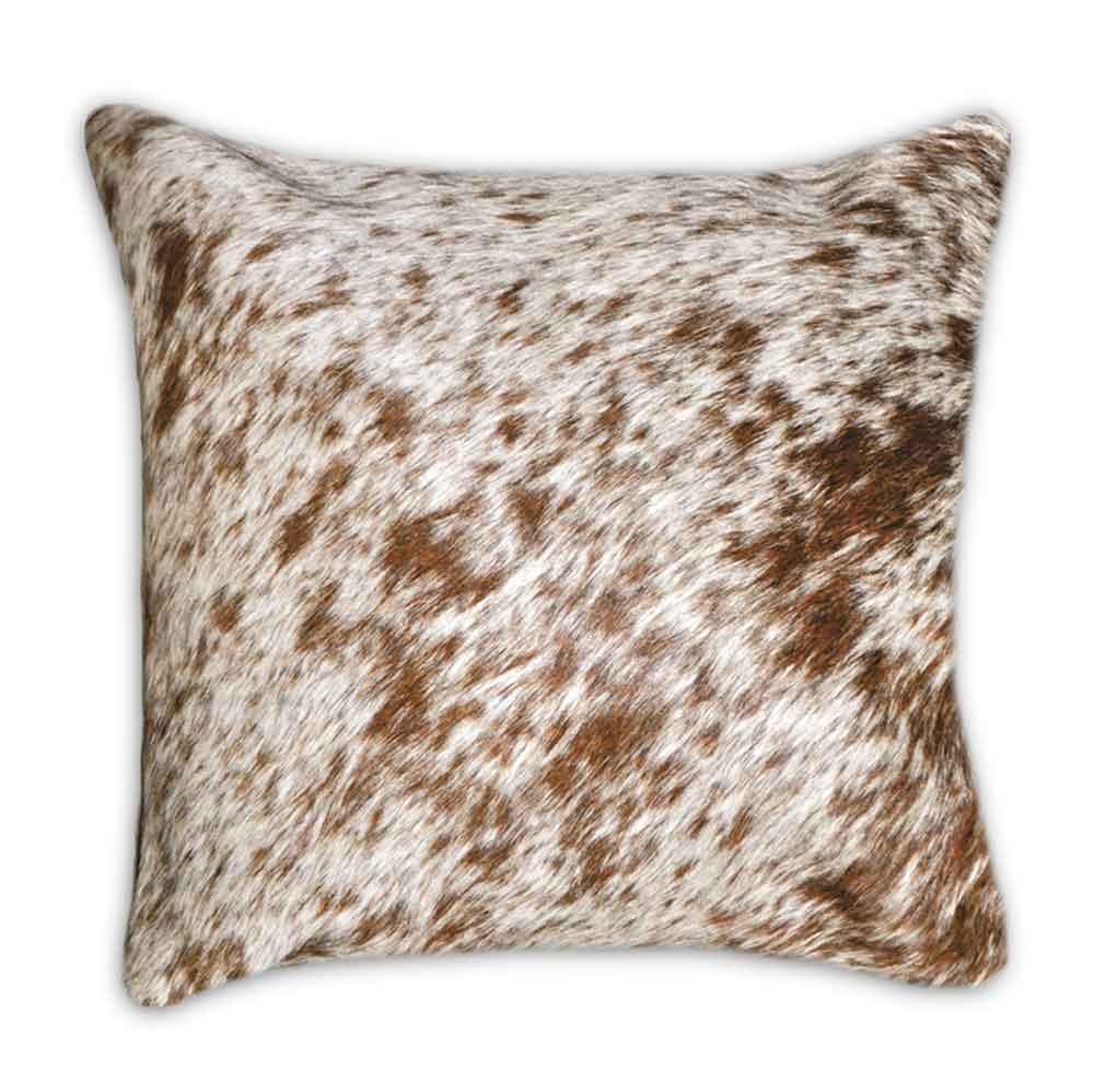 Pillow Case Salt & Pepper Brown, Suede Fabric Backing, Size 20' X 20' Pillow Case Salt & Pepper Brown, Suede Fabric Backing, Size 20' X 20'