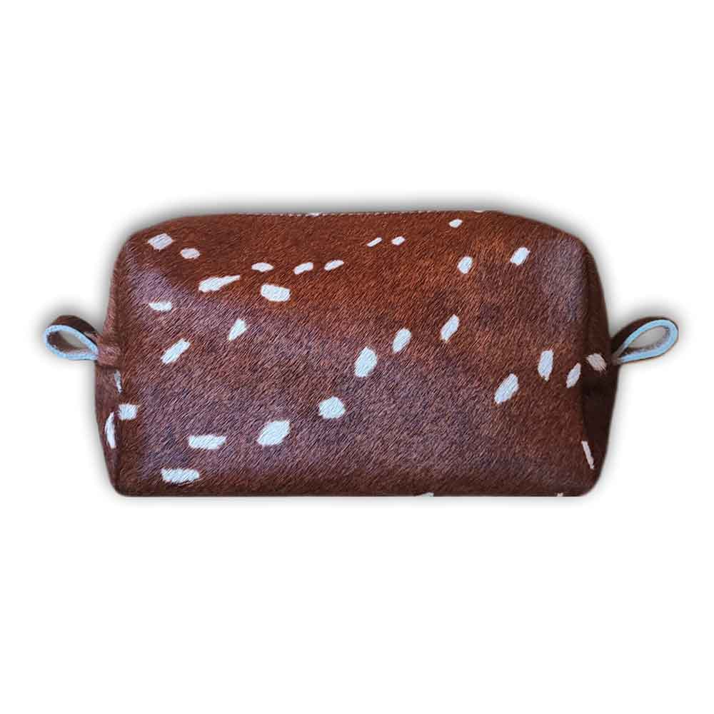 Toiletry Bag, Axis Deer Print